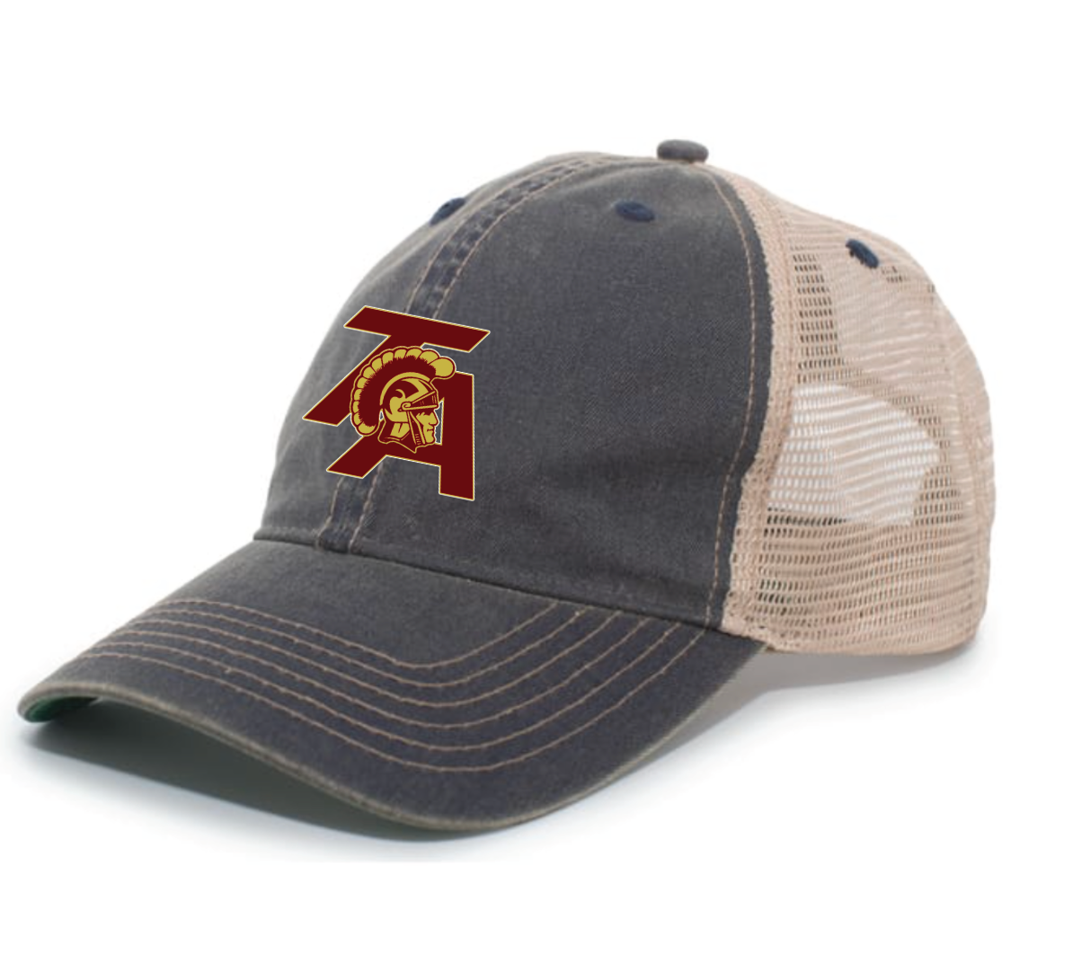 Thornton Academy Low Profile Trucker Cap with embroidered logo