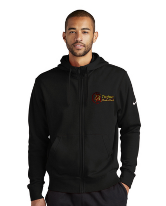 Nike Club Fleece Sleeve Swoosh Full-Zip Hoodie with embr. logo