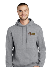 Load image into Gallery viewer, Gray, Black, or Maroon Port and Co Hoodie Sweatshirt with embr. logo