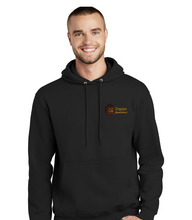 Load image into Gallery viewer, Gray, Black, or Maroon Port and Co Hoodie Sweatshirt with embr. logo