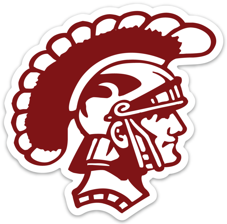 Trojan Head Computer Decal or Bumper Sticker