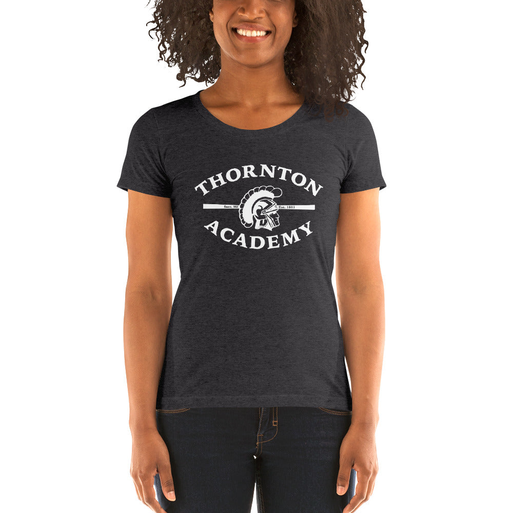 Ladies' short sleeve t-shirt with TA logo - this is a high quality soft triblend tshirt. WOMEN'S FIT