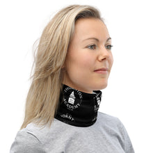 Load image into Gallery viewer, Neck Gaiter Black with White Thornton Academy Logo