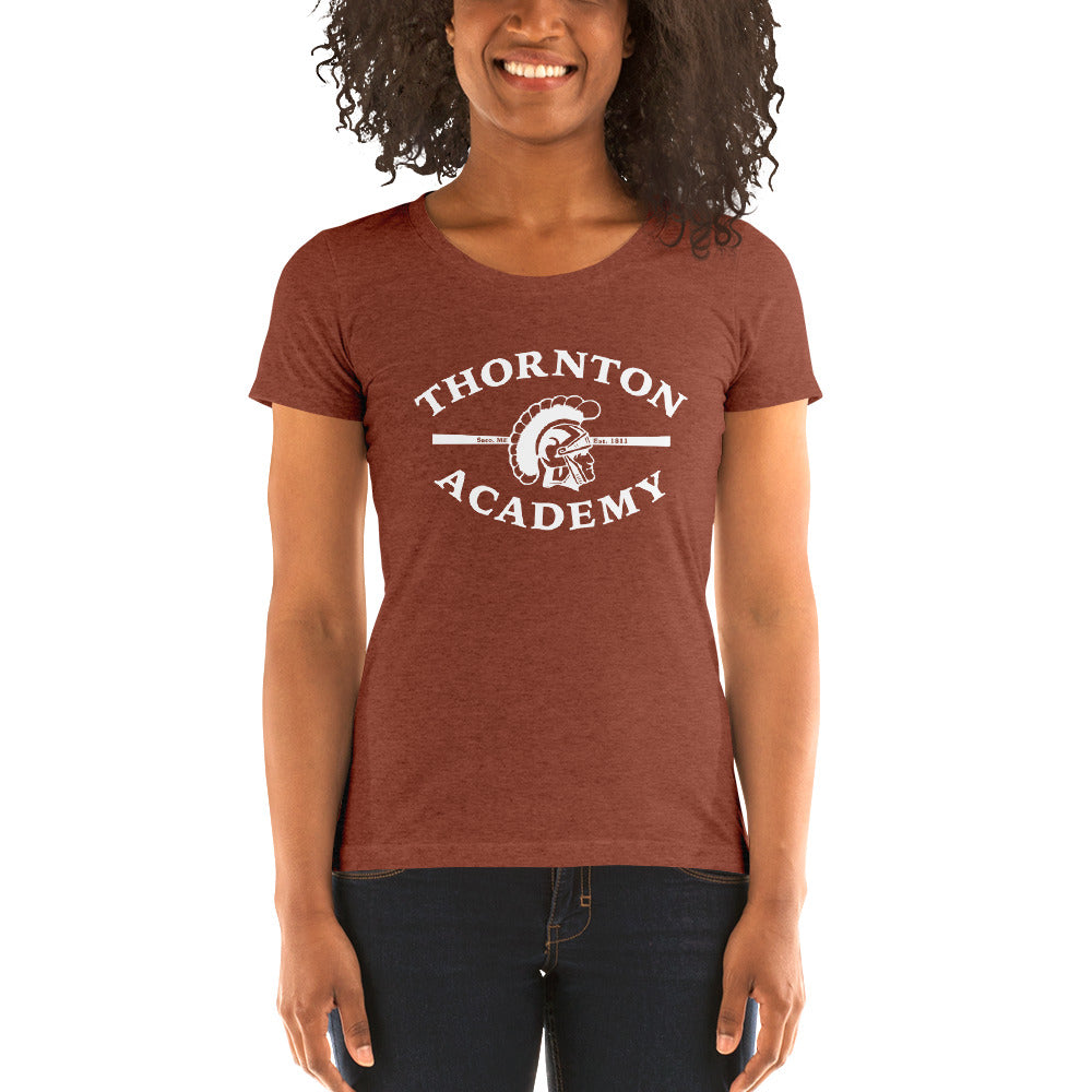 Ladies' short sleeve t-shirt with TA logo - this is a high quality soft triblend tshirt. WOMEN'S FIT