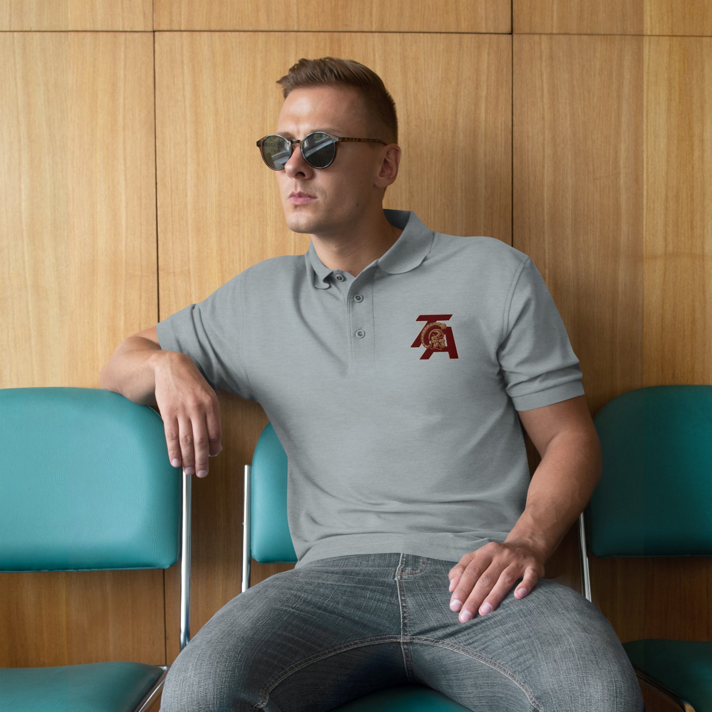 Men's Premium Polo with embr. logo